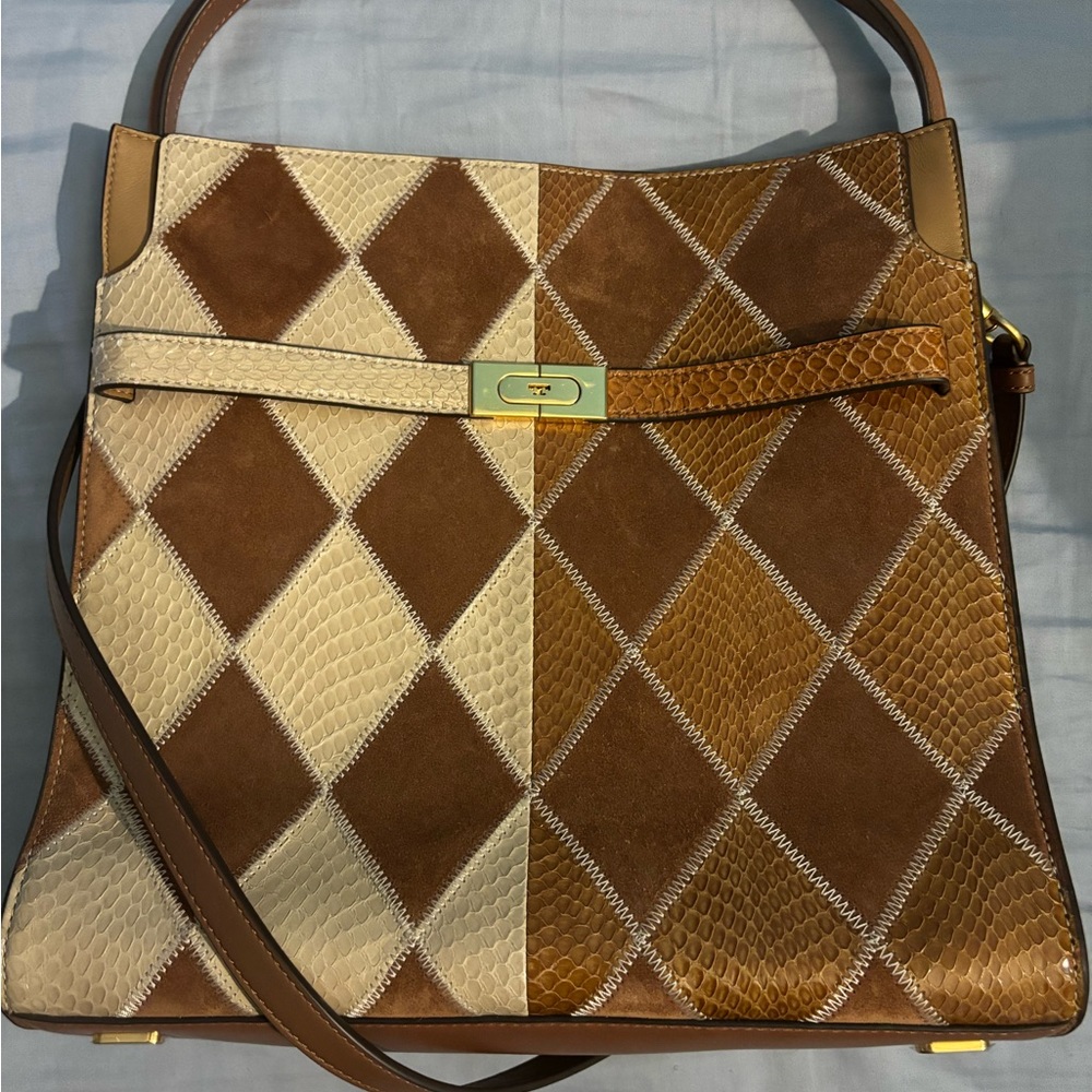 TORY BURCH• Lee Radziwill Double Exotic Bag